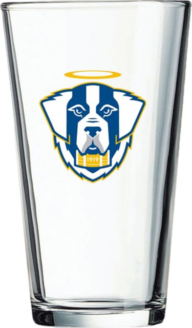 Emmanuel College Saints 16 oz. Glass