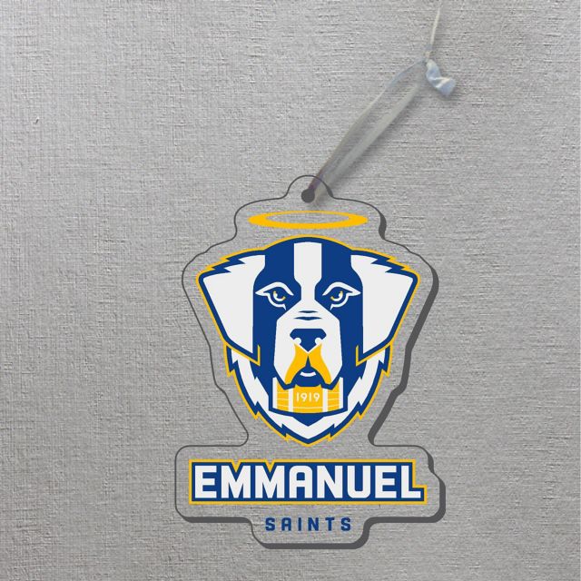 Emmanuel College Saints 3 x 4 Ornament