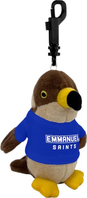Emmanuel College Saints Plush Keychain