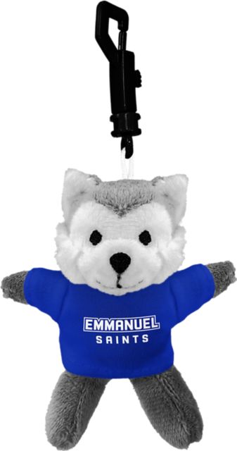 Emmanuel College Saints Plush Keychain