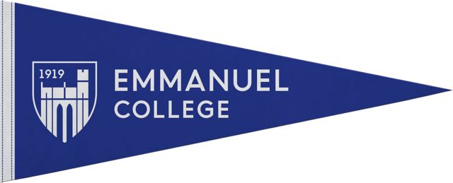 Emmanuel College 12X30 Full Color Pennant