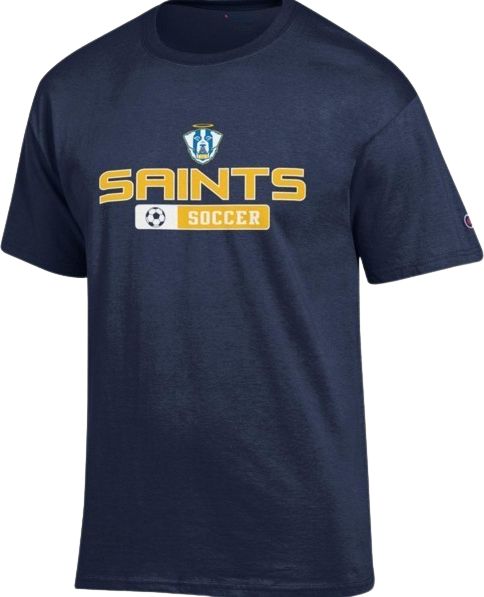 Emmanuel College Saints Soccer Short Sleeve T-Shirt