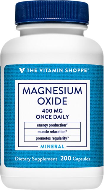 the Vitamin Shoppe  MAGNESIUM OXIDE 200 EA