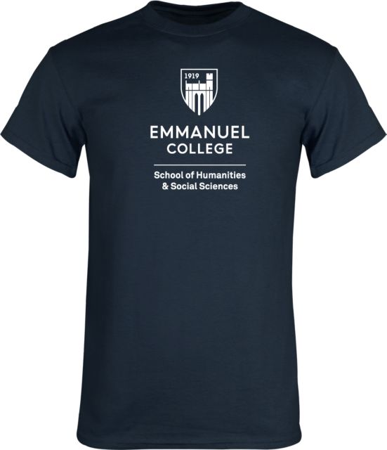 Emmanuel T Shirt School of Humanities and Social Sciences Stacked - ONLINE ONLY
