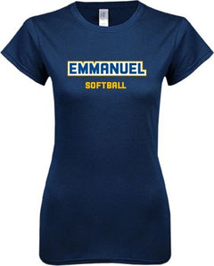 Emmanuel Next Level Ladies SoftStyle Junior Fitted Tee Softball - ONLINE ONLY