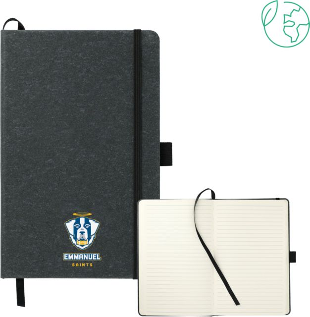 Emmanuel 5.5 x 8.5 FSC Mix Recycled Leather Bound Journal Primary Logo - ONLINE ONLY