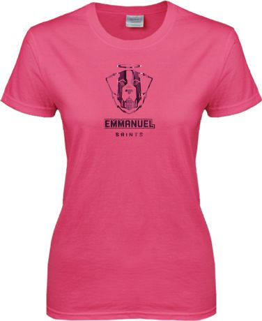 Emmanuel Womens Short Sleeve Tee Primary Logo - ONLINE ONLY