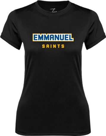 Emmanuel Womens Performance Short Sleeve Tee Secondary Mark - ONLINE ONLY