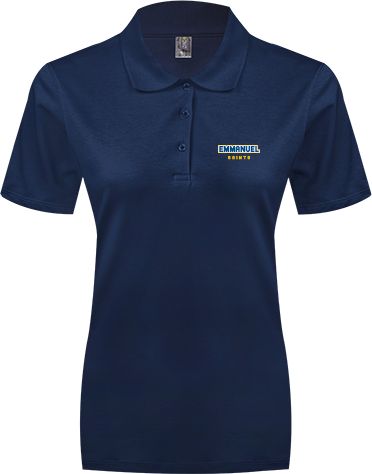 Emmanuel Womens Silk Touch Pique Polo Secondary Mark - ONLINE ONLY
