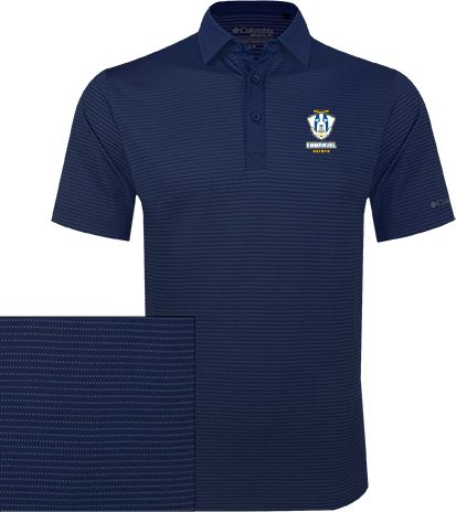 Emmanuel Columbia Omni Wick Sunday Golf Polo Primary Logo - ONLINE ONLY