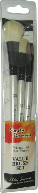 SIMPLY SIMMONS BRUSH MOP UP SET 3 PIECE