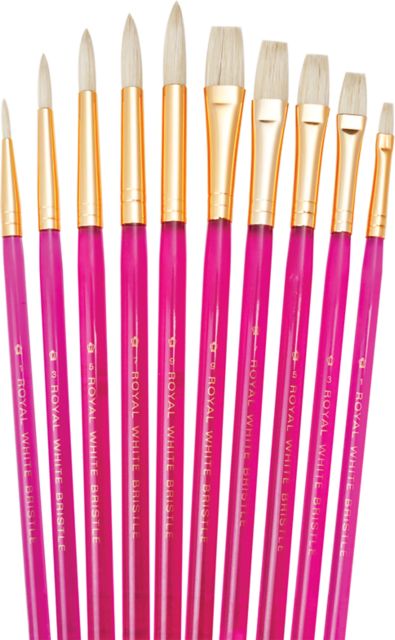 SUPER VALUPAK 10 PACK WHITE BRISTLE ASSORTED