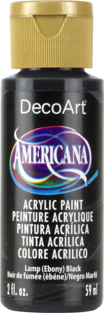 AMERICANA CRAFT ACRYLIC 2OZ EBONY BLACK